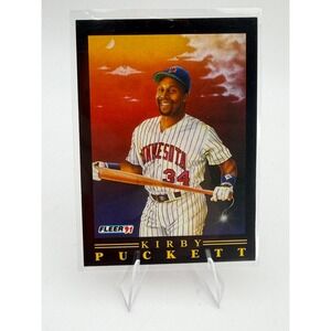 1991 Fleer Kirby Puckett Dynamite! Minnesota Twins Insert Card 1 of 12 SC488